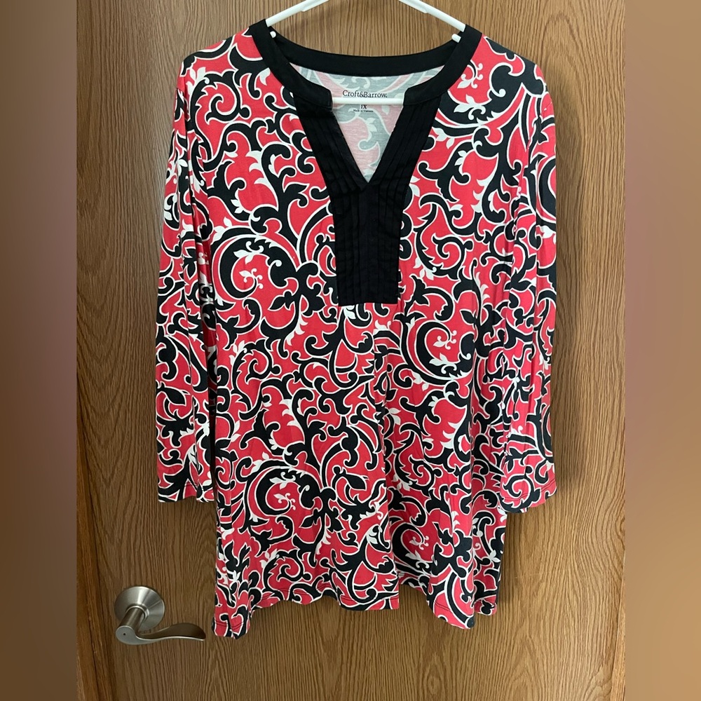 Croft & Barrow Red Blouse